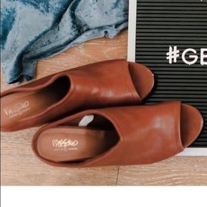 Open Toe High Heel Mule